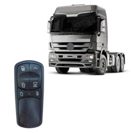 Botão Interruptor Vidro Retrovisor Luz MB Actros Passageiro