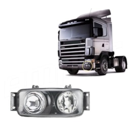 Farol Auxiliar Compatível Scania S4 Série 4 Lado Esquerdo