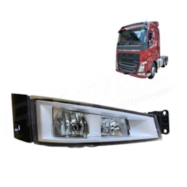 Farol Auxiliar Foco Duplo Compatível Volvo FH16 Lado Direito