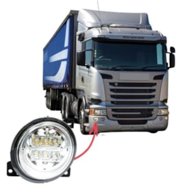 Farol Auxiliar Milha Externo LED Scania Série 5 PGR Direito