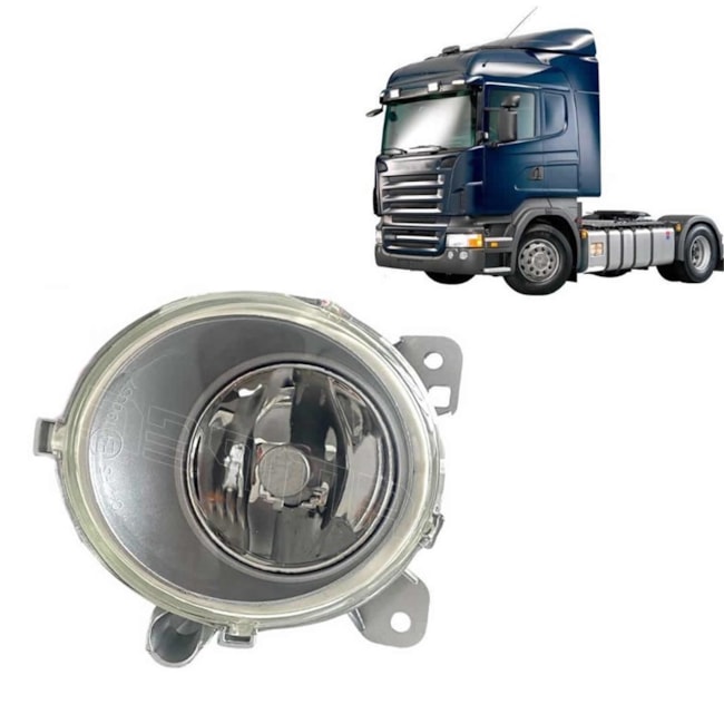 Farol Auxiliar Scania S5 Série 5 PGR P G R Neblina  Esquerdo