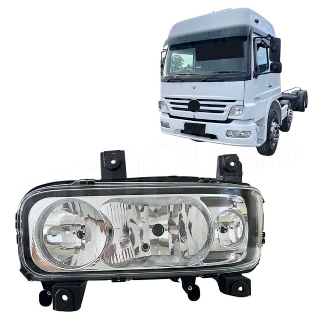 Farol Compativel MB Mercedes Benz Atego 2010 2011 2012 LE