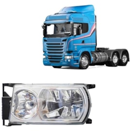 Farol Scania S5 Série 5 PGR P G R Lado Esquerdo