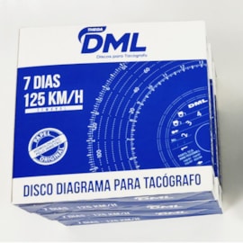 Kit 10 (dez) Caixas Disco De Tacógrafo Semanal 125x7 dias