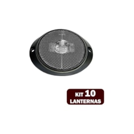 Kit 10 Lanternas Lateral Led Caminhão Carreta Frontal Cristal