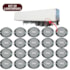 Kit 20 Lanternas Lateral Led Caminhão Carreta Frontal Cristal