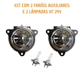 Kit Farol Auxiliar Compatível Mercedes Atego  + Lâmpada H7