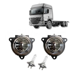 Kit Farol Auxiliar Compatível Mercedes Atego  + Lâmpada H7