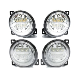 Kit Farol Auxiliar Milha Neblina Scania Serie 5 S5 LED