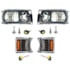 Kit Farol Compatível Scania Serie S4 S5 Mascara Negra Black