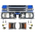 Kit Farol Compatível Scania Serie S4 S5 Mascara Negra Black