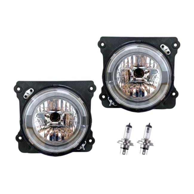 Kit Farol DRL Led Compativel VW Novo Constellation Lâmpadas