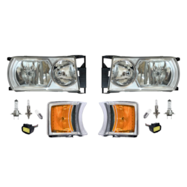 Kit Farol e Lanterna Pisca Seta Compatível Scania S5 PGR LED