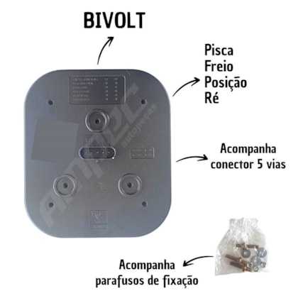 Kit Lanterna Traseira FULL LED Universal Marmitao NIX 12 24V