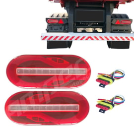 Kit Lanterna Traseira LED 24V Carreta Randon Módulo R RED