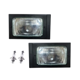 Kit Par Farol DRL LED Compativel Scania 112 113 + Lâmpadas