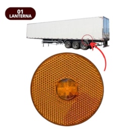 Lanterna Lateral LED Caminhão Carreta Sem Suporte Amarela G