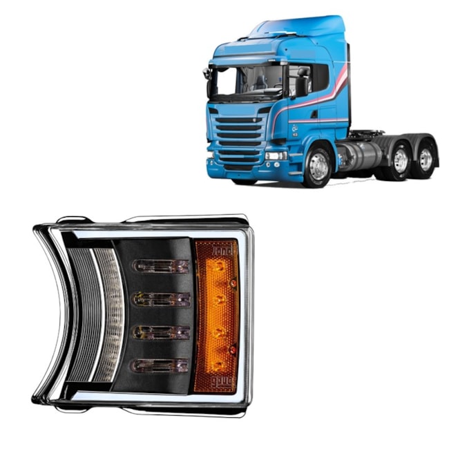 Lanterna Pisca Compatível Scania Serie 4 5 S4 S5 FULL Led