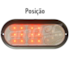 Lanterna Traseira Carretinha Universal 18 Leds Cristal