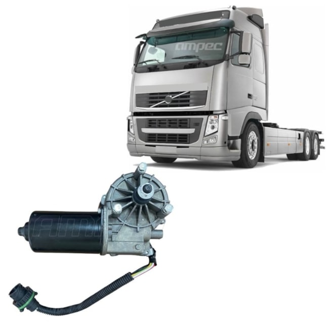 Motor Limpador de Parabrisa Dianteiro Volvo FH12 FH13 FM