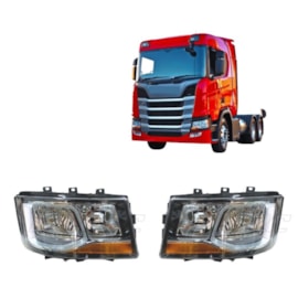 Par Farol Compatível Novo Scania S6 Série 6 2019 2020