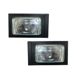 Par Farol Moldura DRL LED Compativel Scania 112 113 LD LE