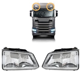 Par Lanterna Farol Teto Compatível Scania NTG 2019 LED