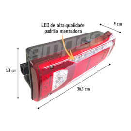 Par Lanterna Traseira MB Mercedes Novo Actros Axor Acelo LED