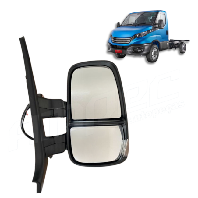 Retrovisor Direito Compatível Iveco Daily Curto Elétrico