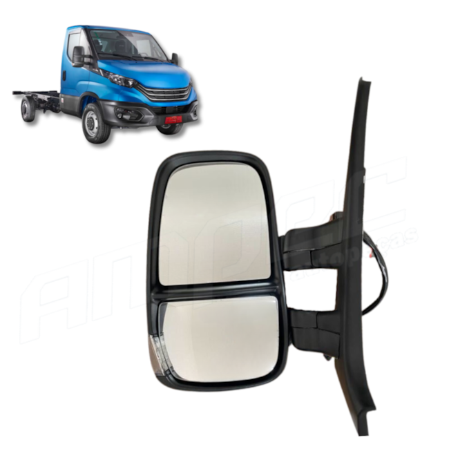 Retrovisor Esquerdo Compatível Iveco Daily Curto Elétrico