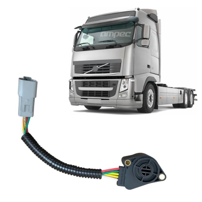 Sensor do Pedal Acelerador Volvo FH 12 13 D13a com Chicote